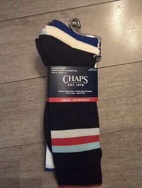 New Chaps - Men's 3 Pack Crew Socks